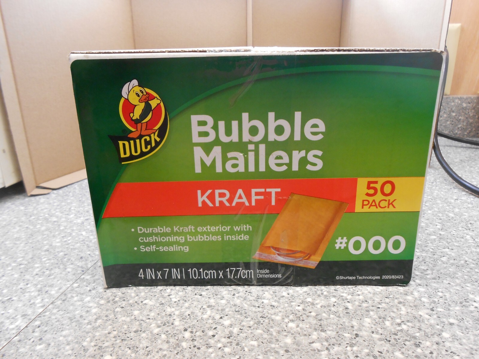 New Box Duck Brand Bubble Mailers 4 X 7 50 Count