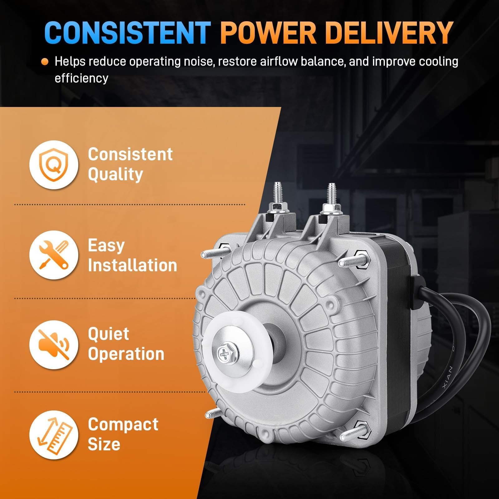 YZF10-20 Shaded Pole Condenser Fan Motor AC For Atosa Avantco 120V 60HZ 1550rpm