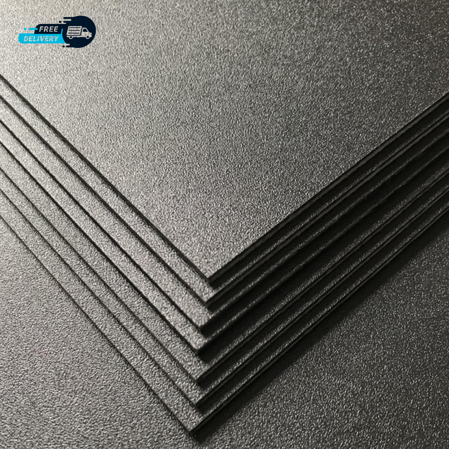 Pack of 2 ABS Plastic Sheet Black Plastic Sheet 8″ X 12″ X 1/8″ Thick (3Mm)