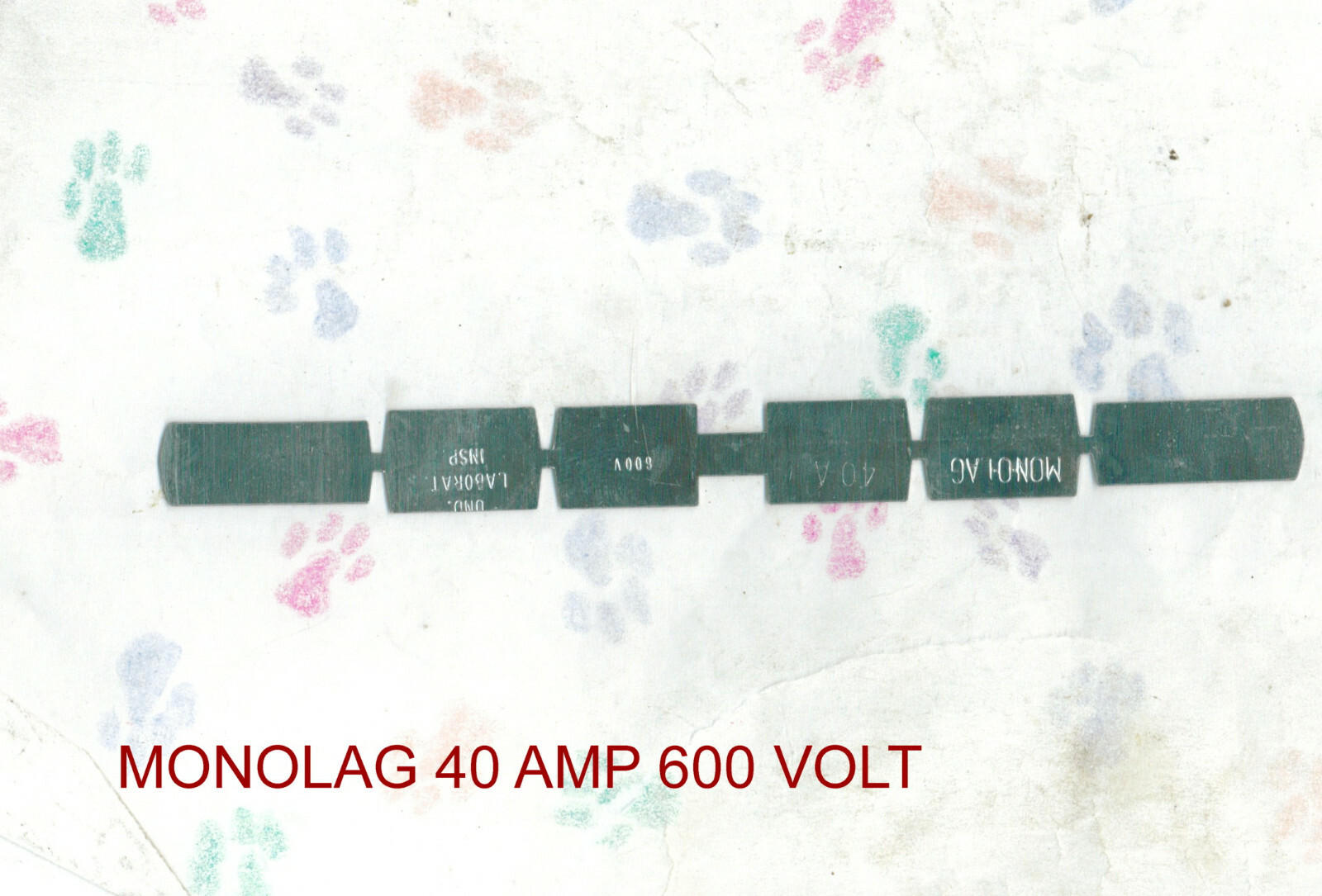 NEW MONO LAG RENEWAL FUSE LINKS 40 AMPS 600 VOLTS