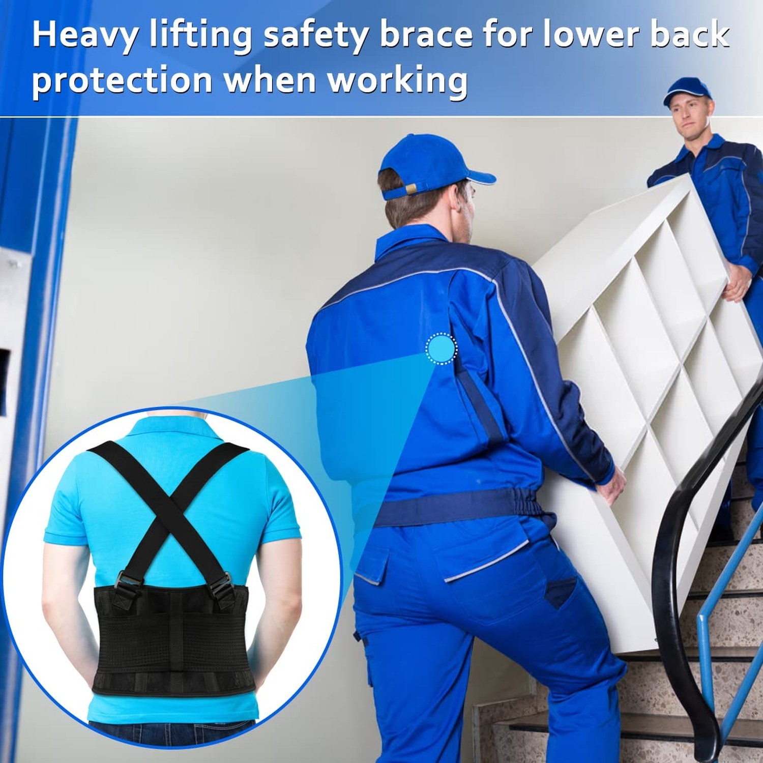Back Brace Lumbar Back Support Belt for Women and Men – Lower Back Pain Relie…