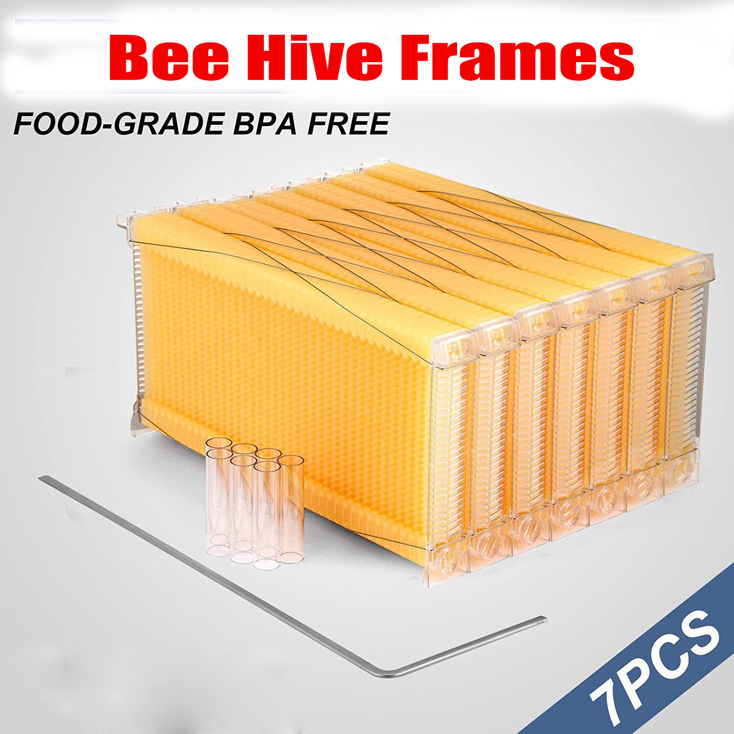 7pcs Auto Oozing Beehives Beekeeping Frames Honey Comb Frames Bee Frames