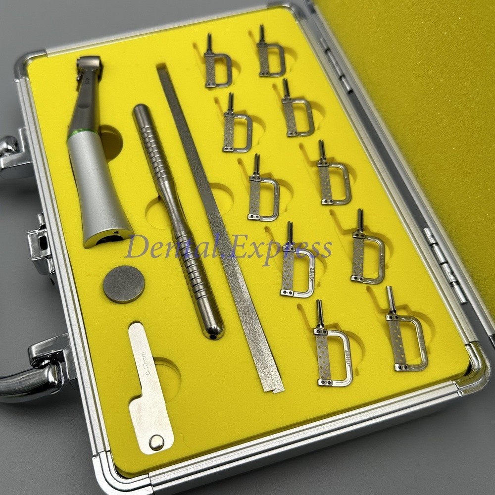 Dental Orthodontic Interproximal Enamel Reduction Strip Handle Kit IPR System