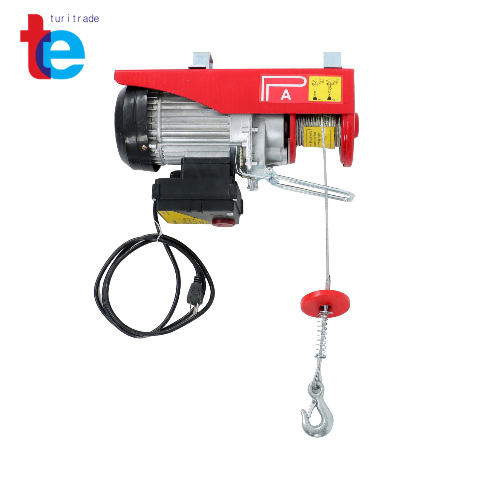 880LBS Wireless Remote Control Electric Hoist 110V 980W Maximum Height 40ft