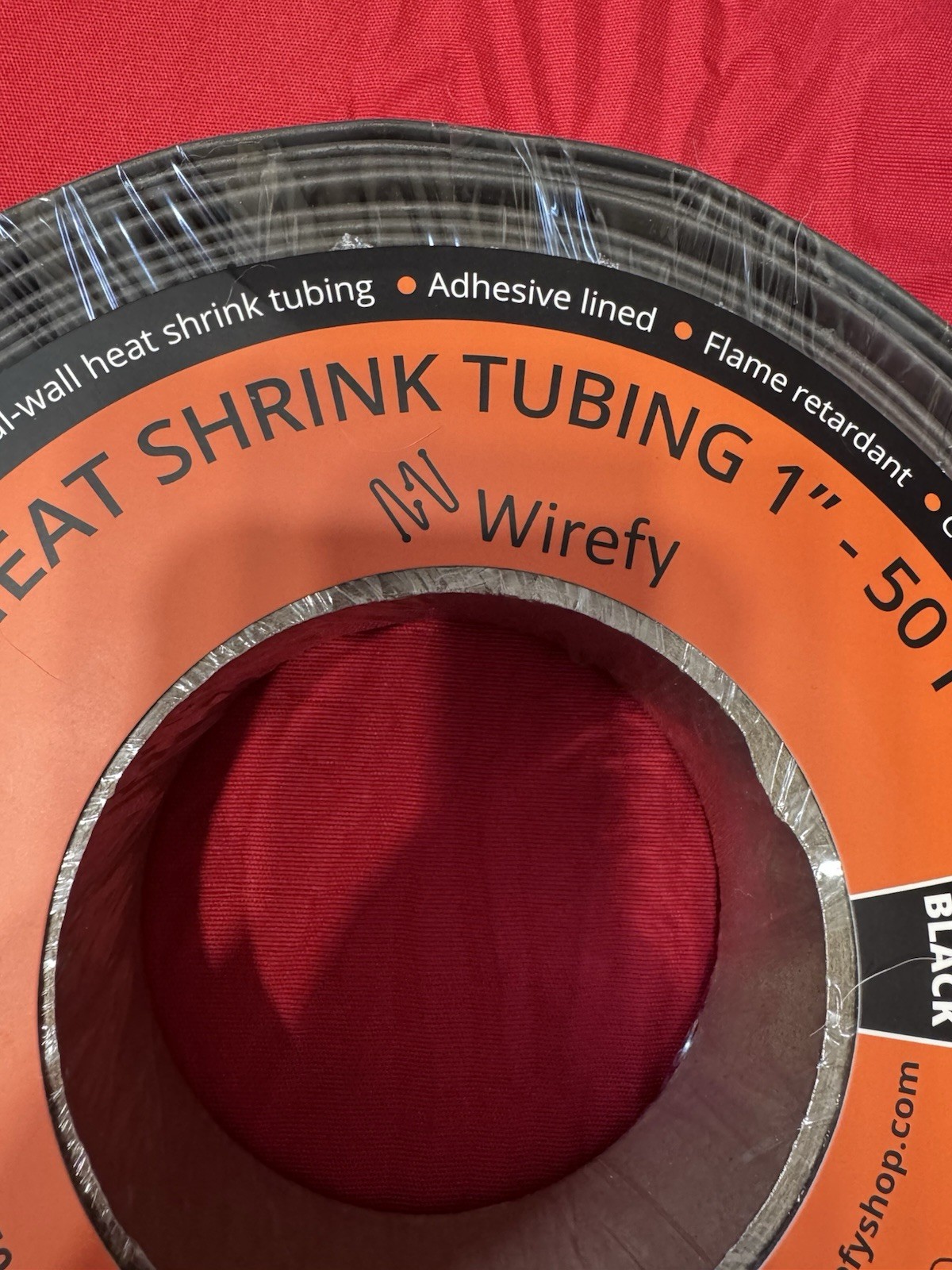 New Wirefy Heat Shrink Tubing 1 Inch By 50 Feet 3:1 Shrink Ratio