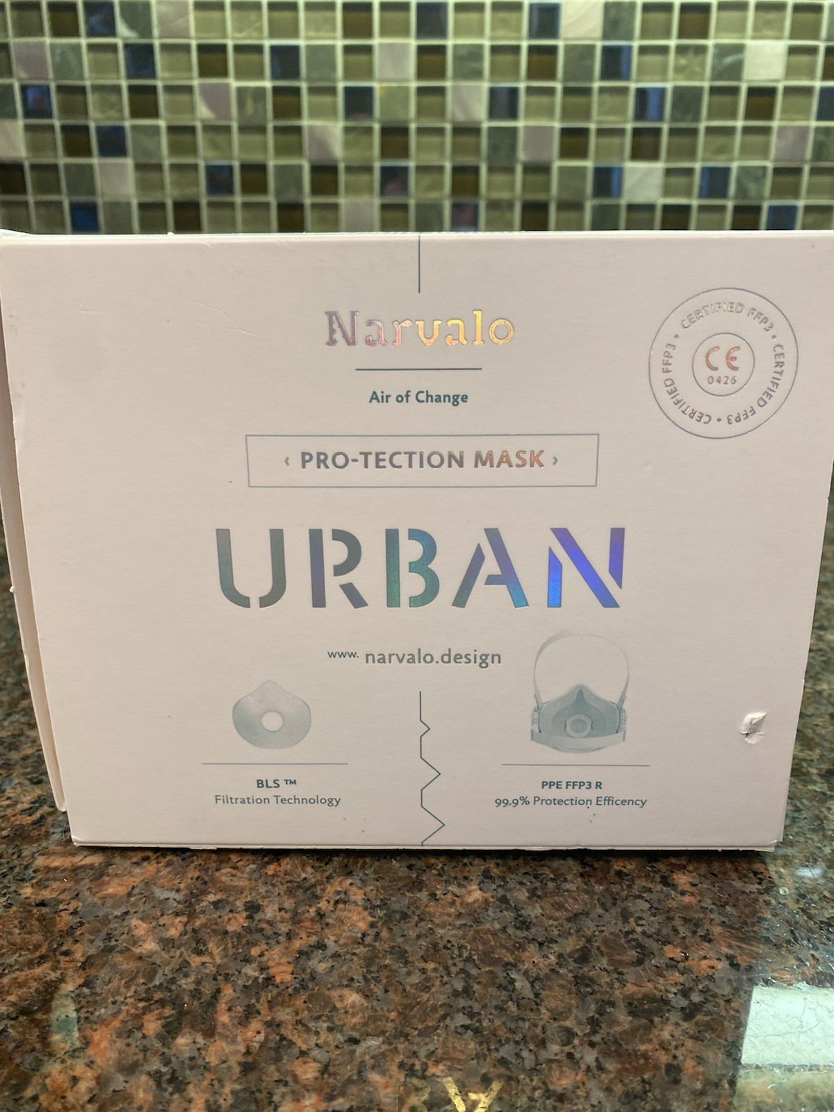 Narvalo Urban Protection Mask FFP3 – Reusable – Adjustable – Open Box