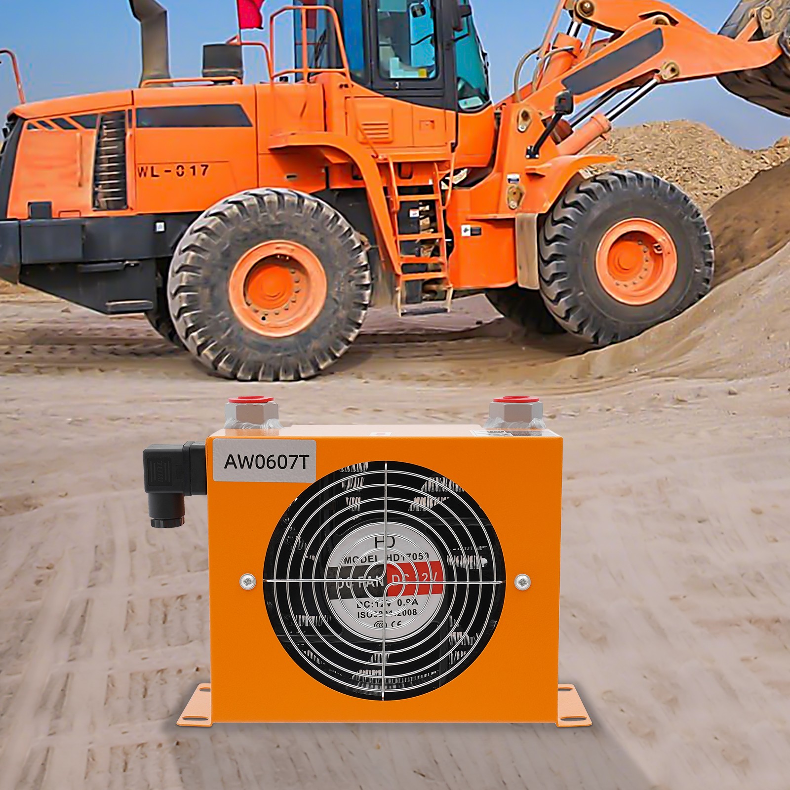 20L 12V Hydraulic Air Cooler 680 Kcal/h 20 L/min Orange Copper Motor