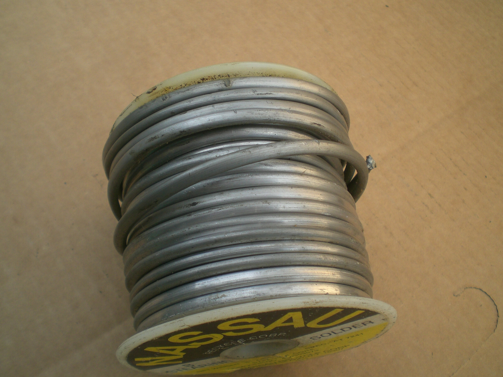 Nassau Stearine core solder roll almost 5Lbs
