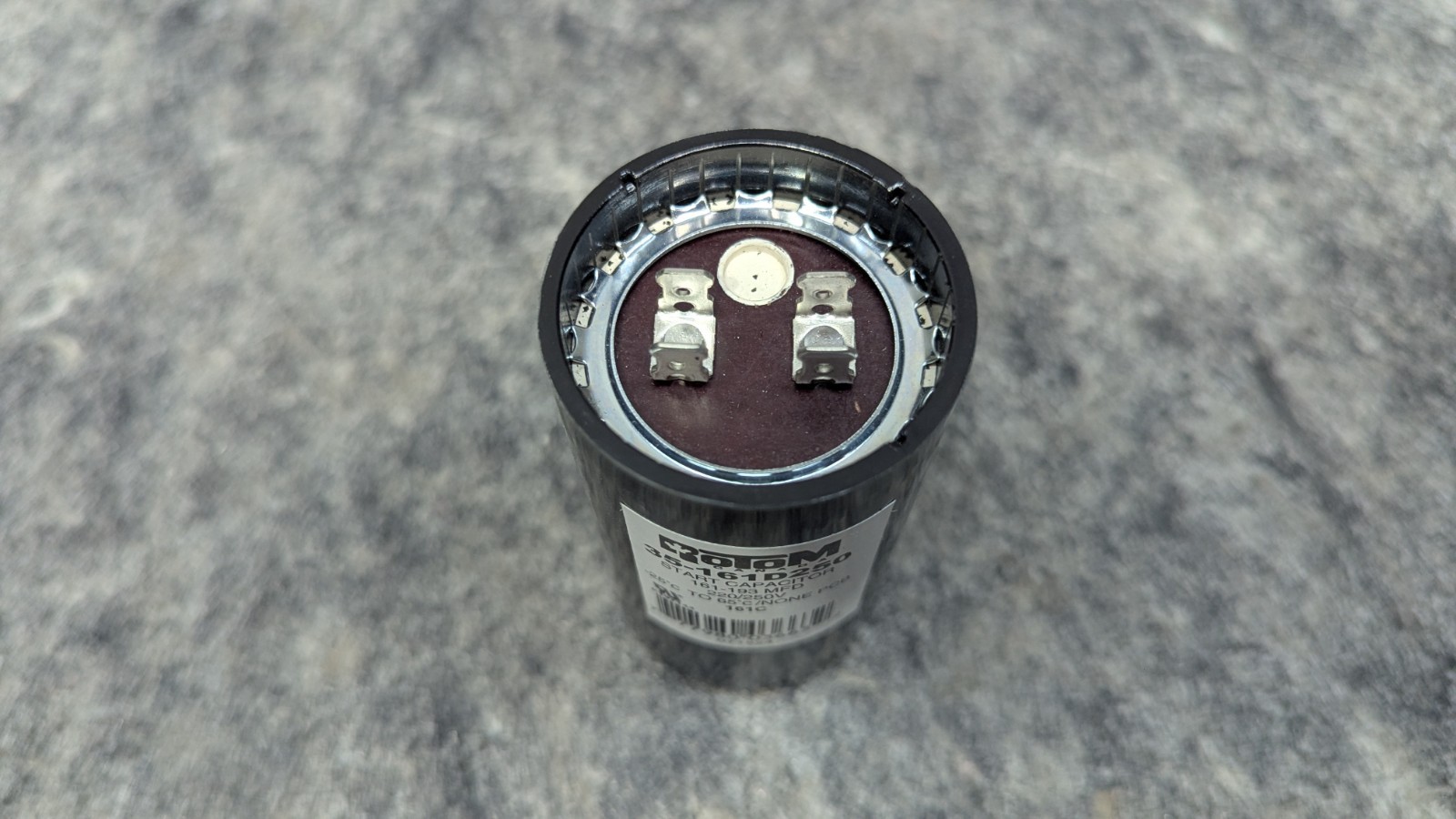 Motor Run Start Capacitor 35-161D250 161-193MFD 220/250VAC Round – Rotom 🔥New🔥