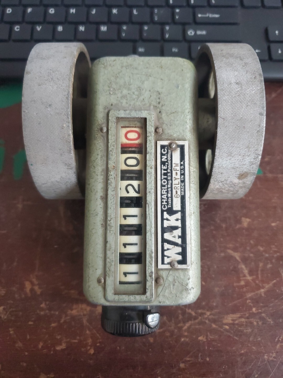 Vintage WAK 6-RLY-FW Analog Mechanical Counter (CX24C)