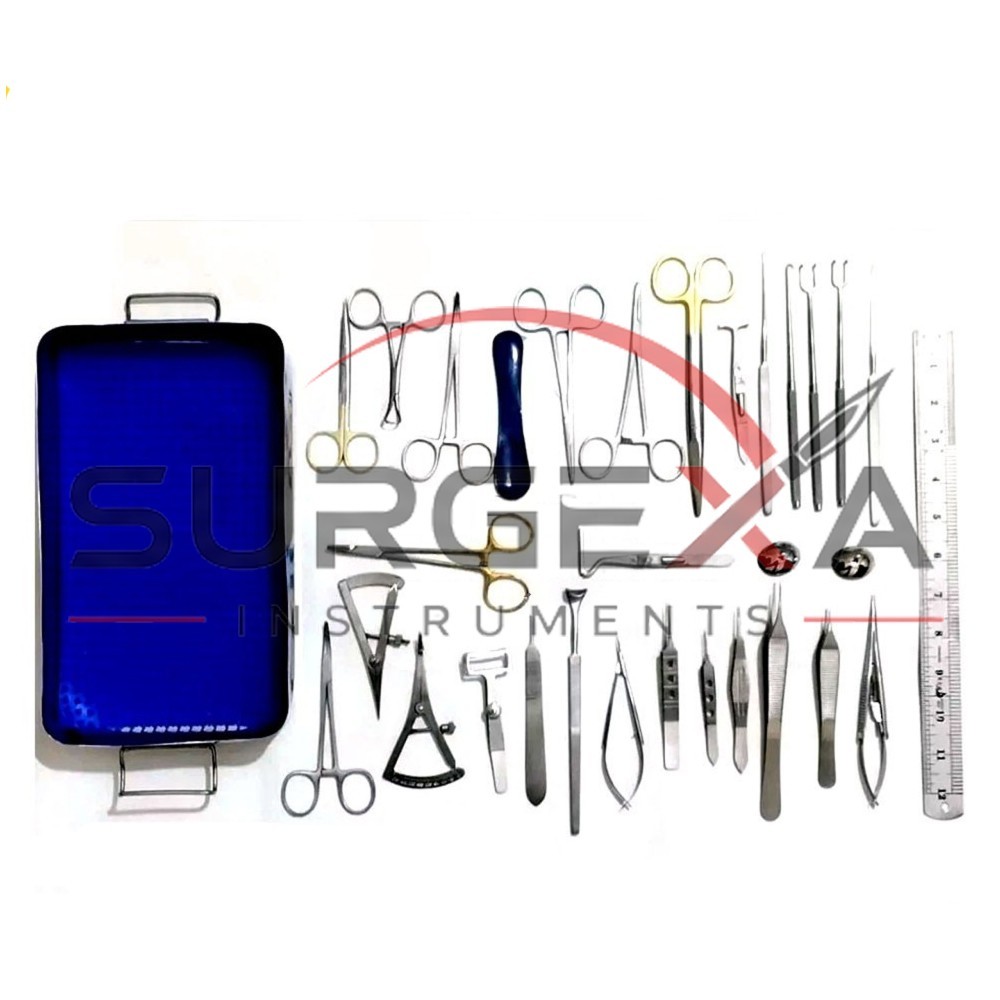 Blepharoplasty Instruments Set 30 Pcs German Stainless Micro Eye Surgery Set
