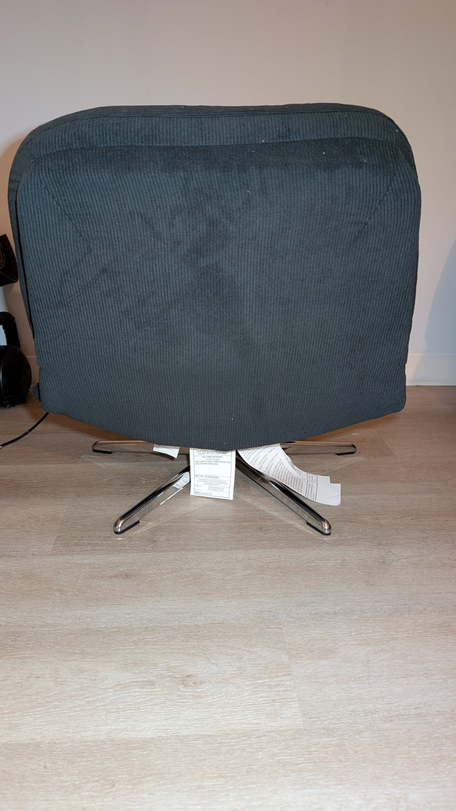 DYVLINGE Swivel chair, Kelinge black