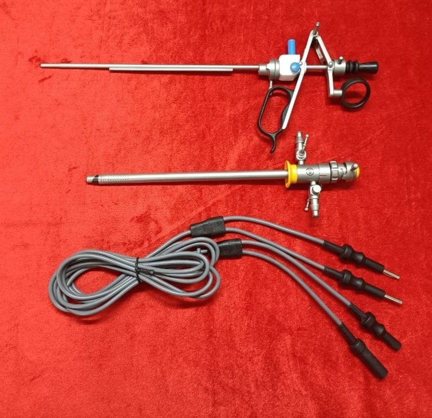Laparoscopic Bipolar Active Working Element Set 26fr SS Best Quality Reusable