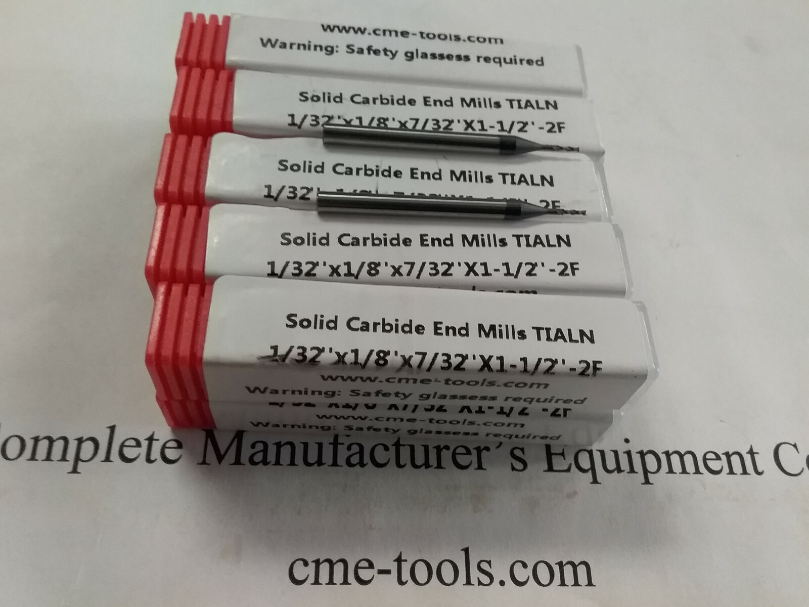 10pcs 1/32″ Tialn coated solid Carbide End Mills 2 Flt S/E #1006-TN-132