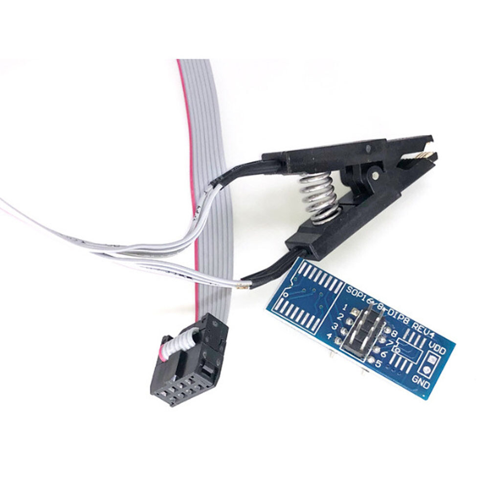 5pack SOIC8 SOP8 Flash Chip IC Test Clip Socket Adapter BIOS/24/25/93 Programmer