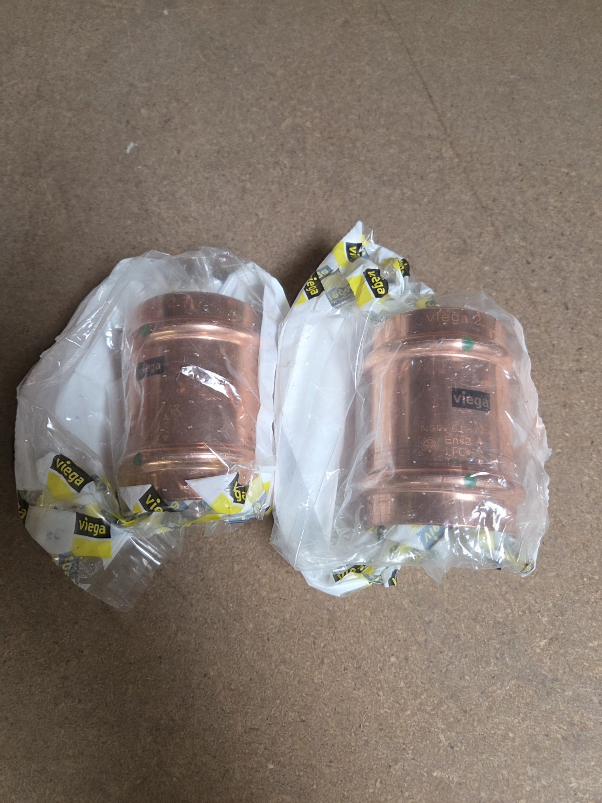 2″ Viega ProPress Copper SLIP Coupling 2″x2″ No-Stop P1xP2 78197 Pro Press