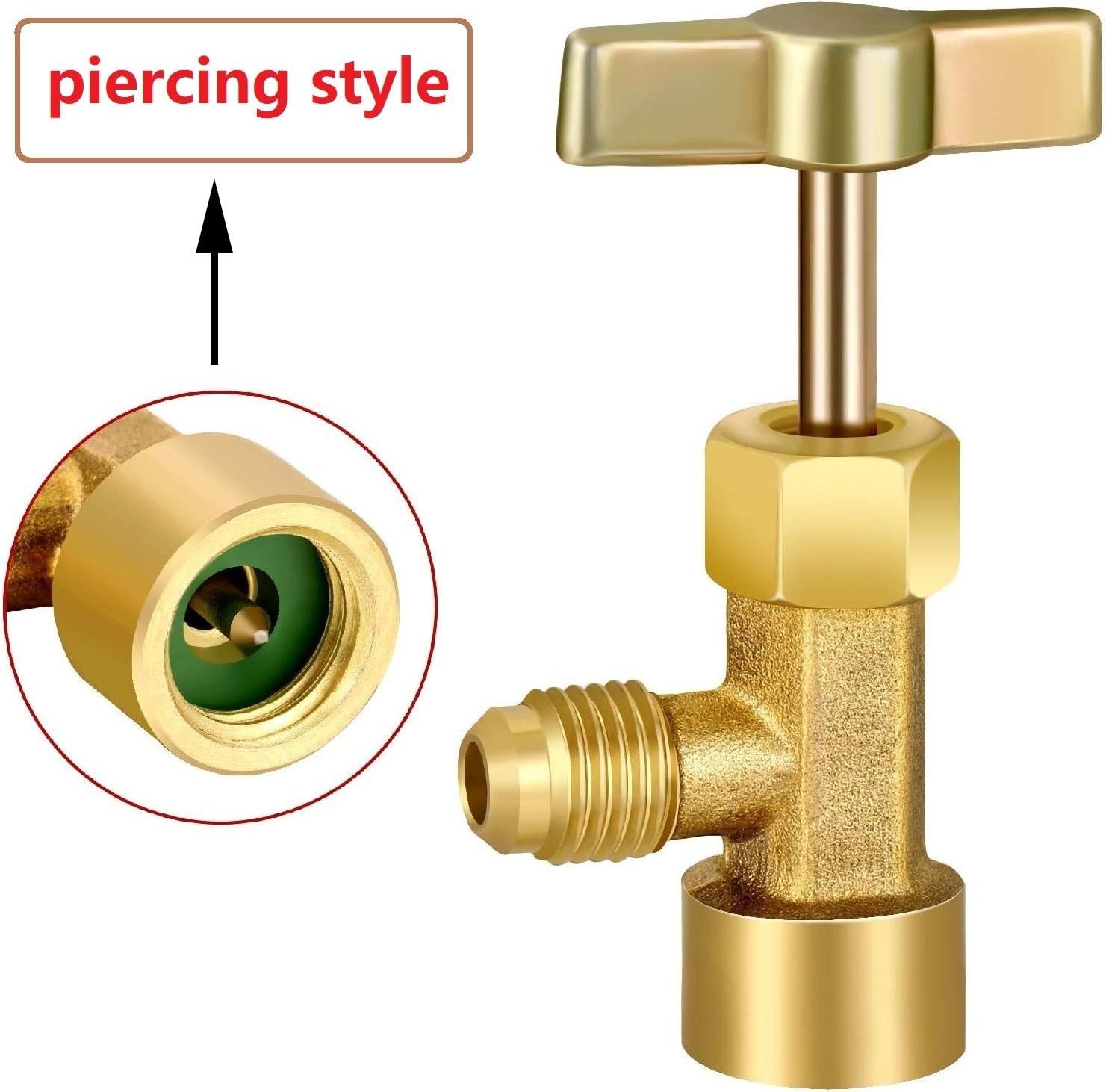 R134A Can Tap Valve (Piercing Style) Refrigerant Dispens Color: Piercing Style