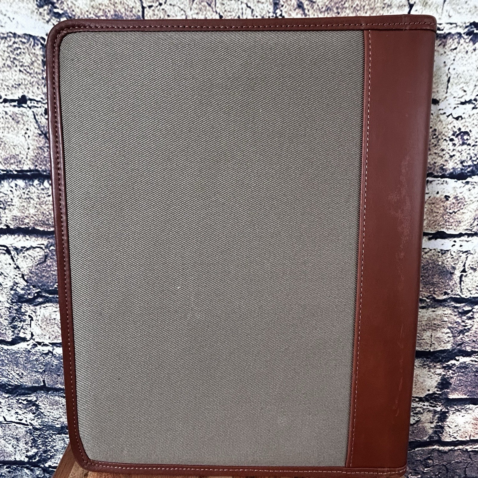 Cutter & Buck Leather And Canvas Pad folio Notepad Notebook