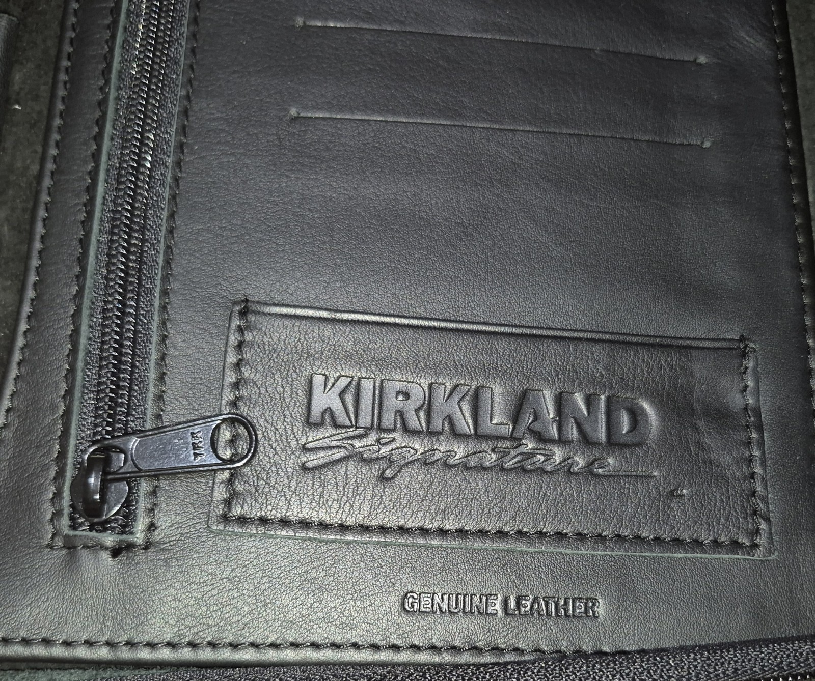 🔥Kirkland Signature Premium Leather 7-Ring Binder New Classic Planner Zip Case