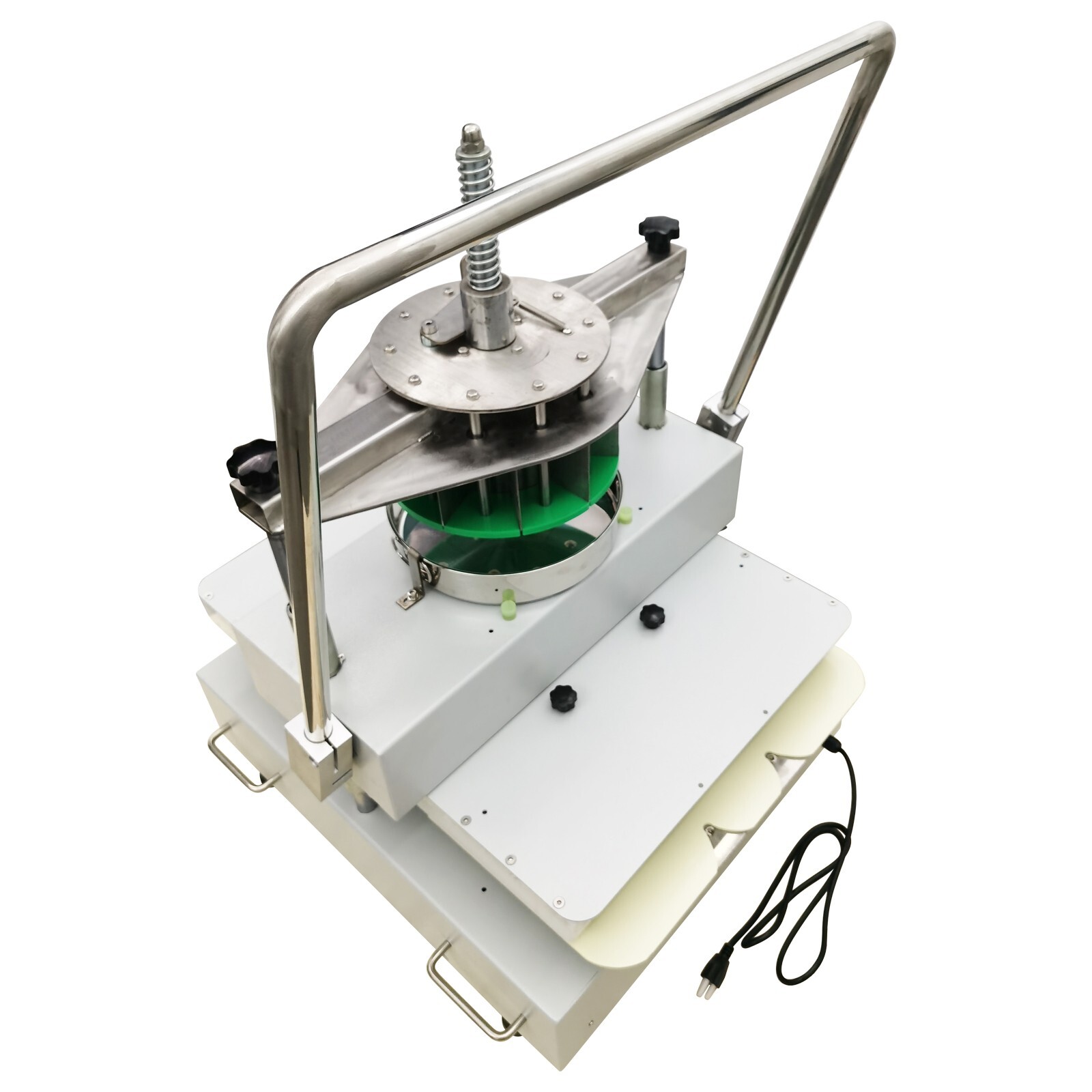 110V Semi-Auto Dough Divider Rounder 14Blocks 100-180g Bakery Dough Dividing
