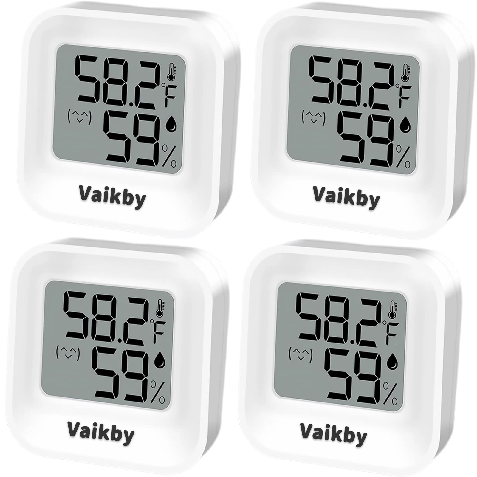 Indoor Humidity Meter Hygrometer 4Pack, Room Thermometer for Accurate Room…
