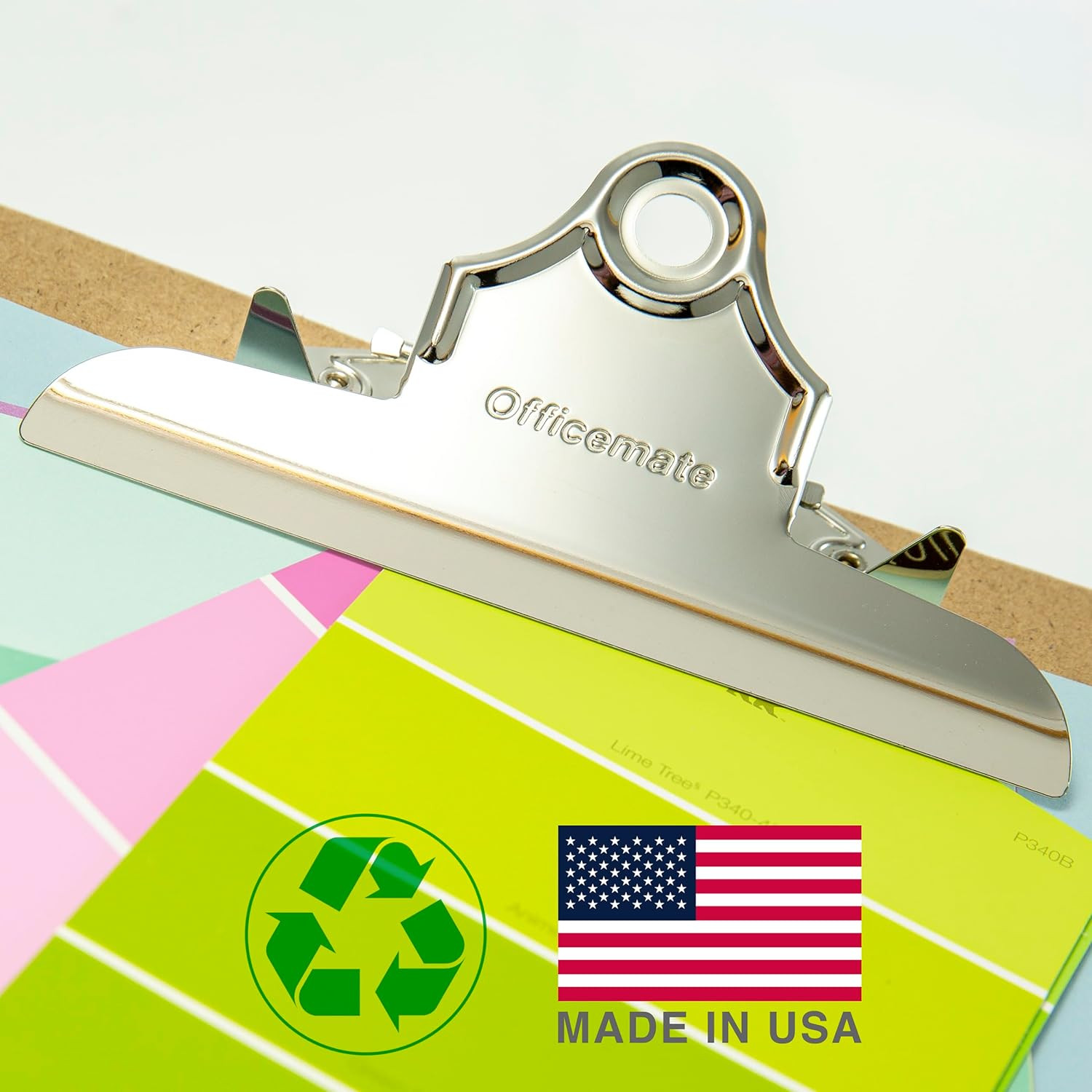 Recycled Wood Clipboard, Letter Size, 9″ X 12.5″ with 6″ Clip, 3 Pack (83133),Br
