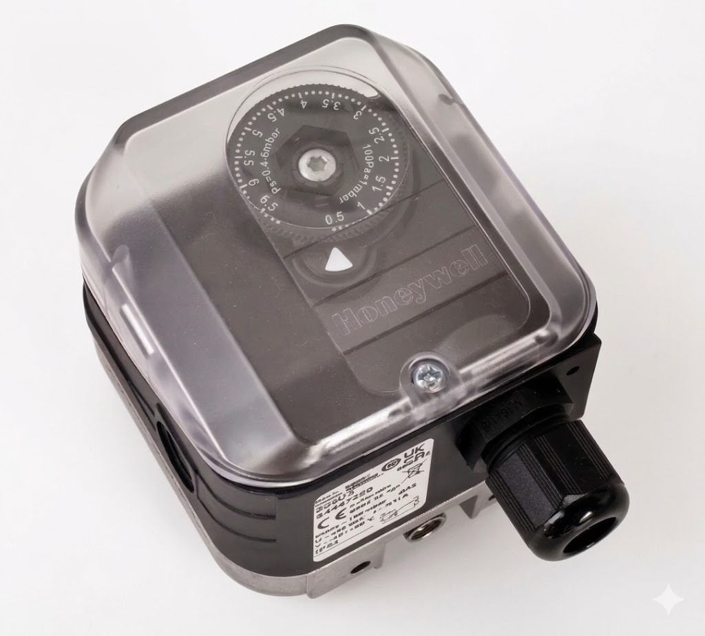 Kromschroder DG6U-3 Gas Pressure Switch 0.4-6 mbar 84447250 Boiler Fan Air RH
