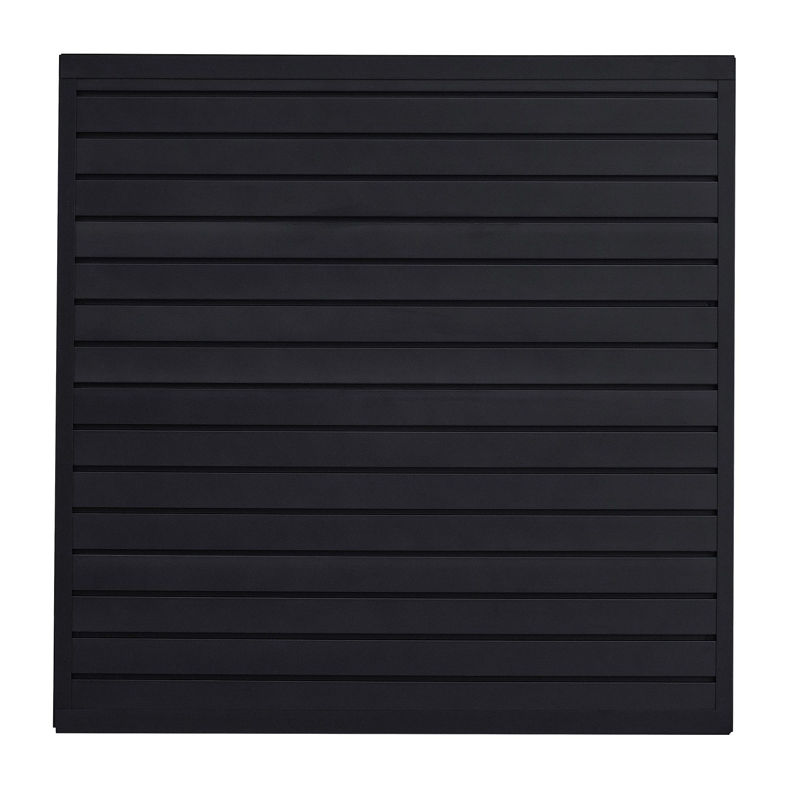4 x 4 ft Slat Wall Paneling PVC Black Garage Slatwall with Modular Design