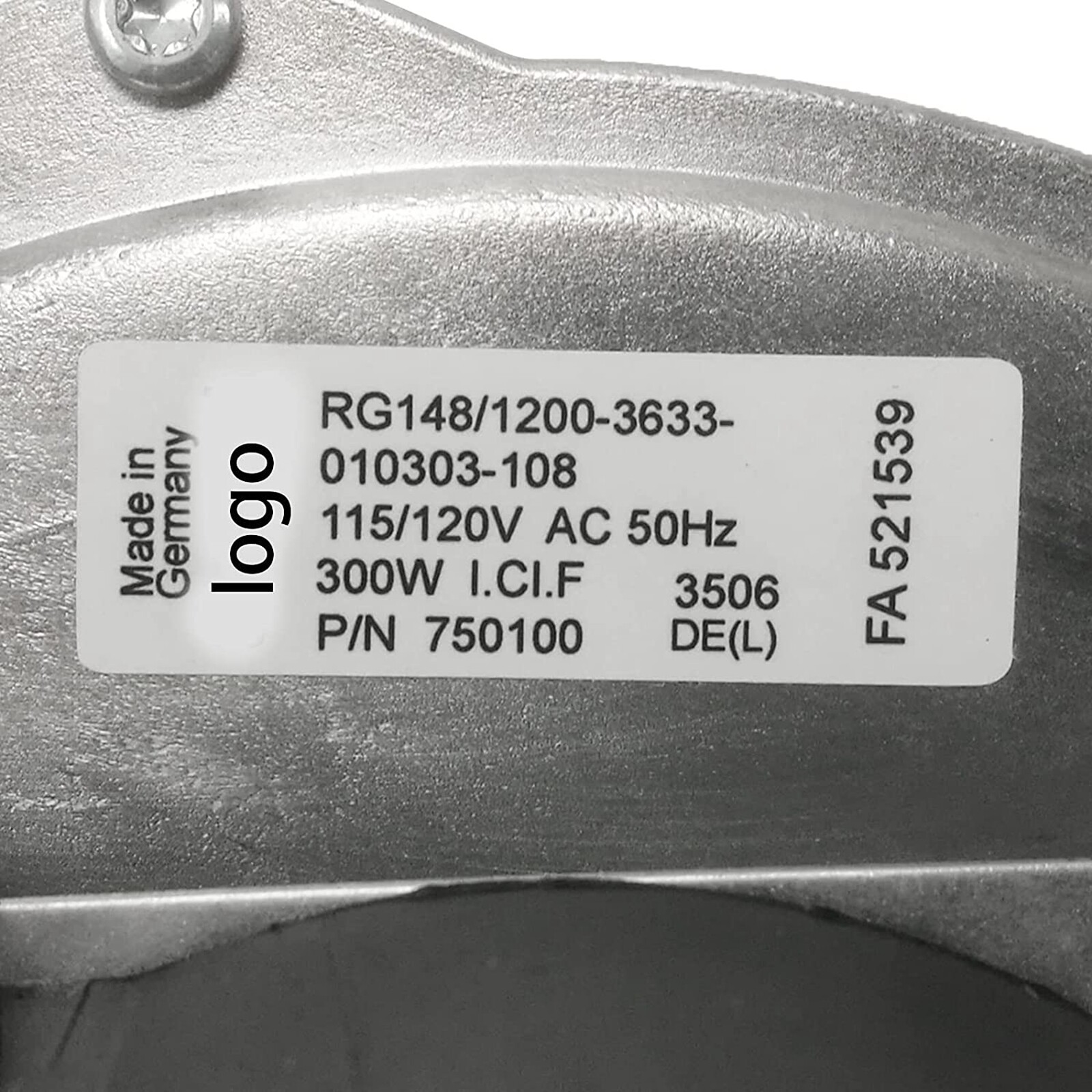 One New RG148/1200-3633-010303-108 Gas Blower Fan 115/120V 300W Cooling Fan – US