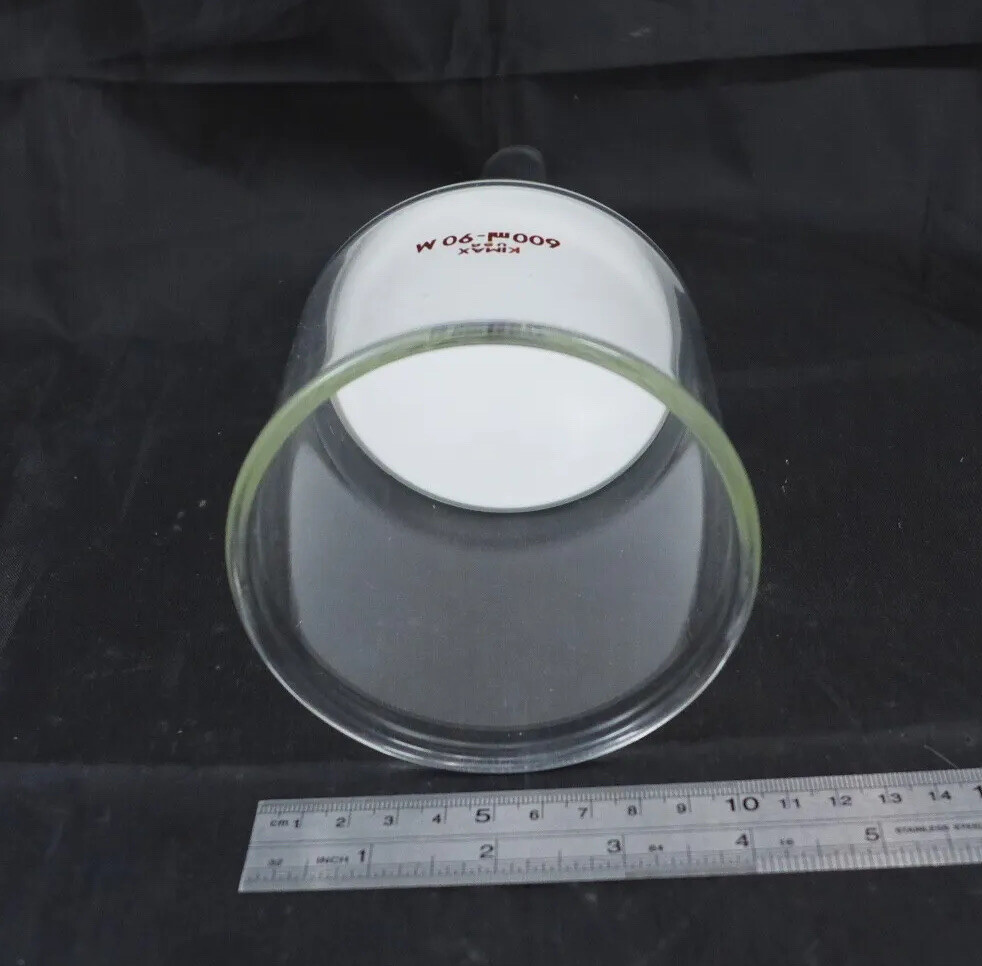 KIMBLE Kimax Glass Buchner Funnel, 600ml, 90mm Med Frit #28400-6002