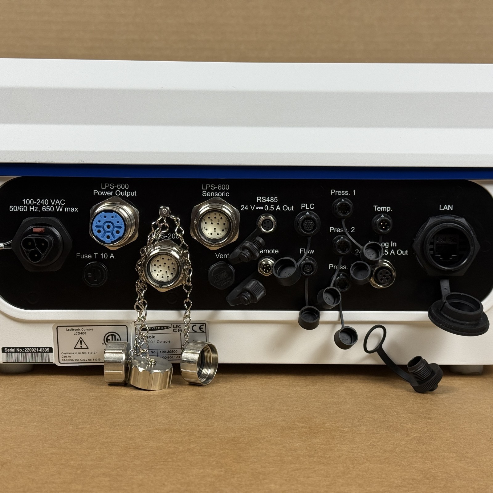 Levitronix LCO-600.1 Console, 2x LPM-600.5 Motors w/ PHS-600.1 Pump Head Socket