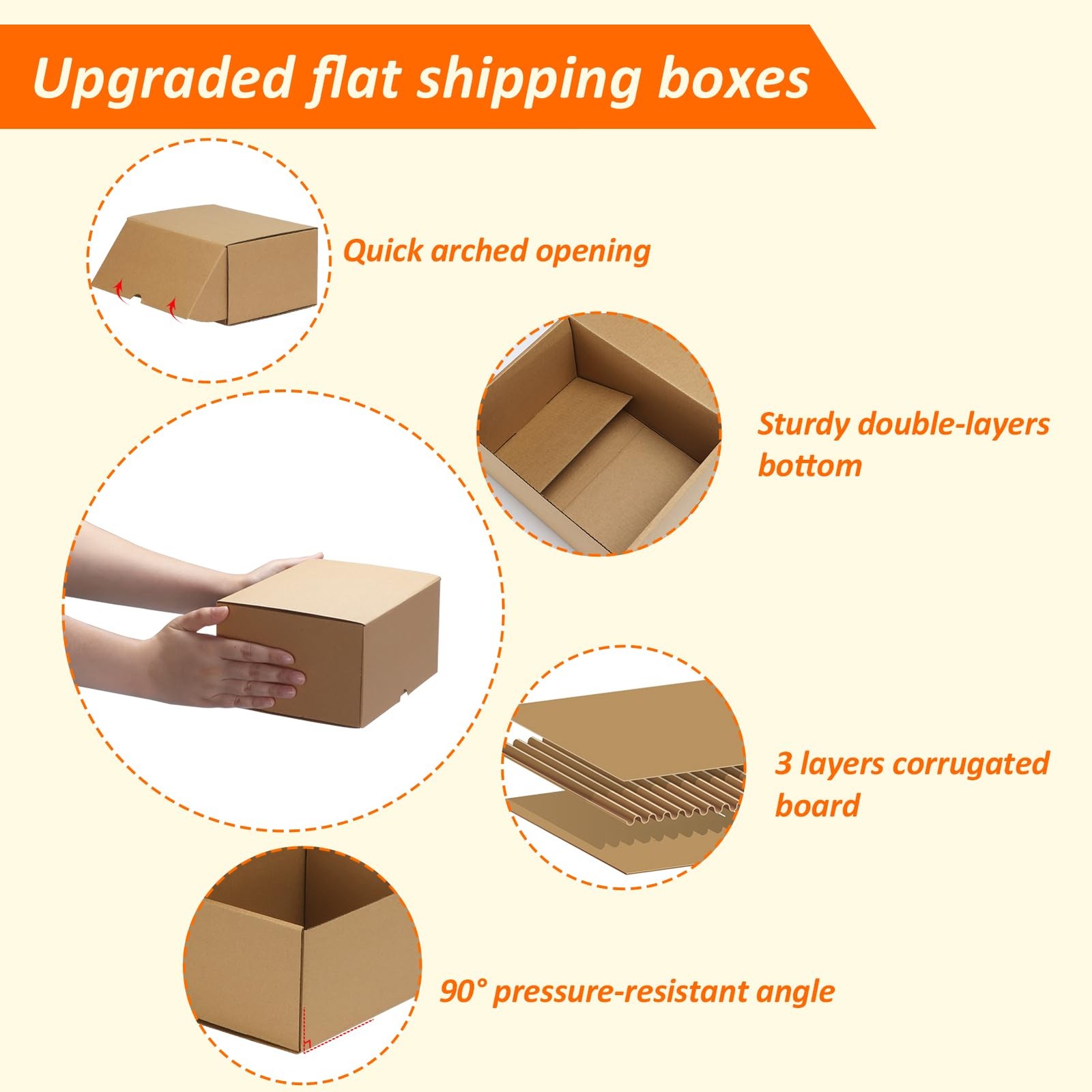 8x6x4 inches Shipping Boxes Set of 25, Brown Corrugated Cardboard Box Literat…