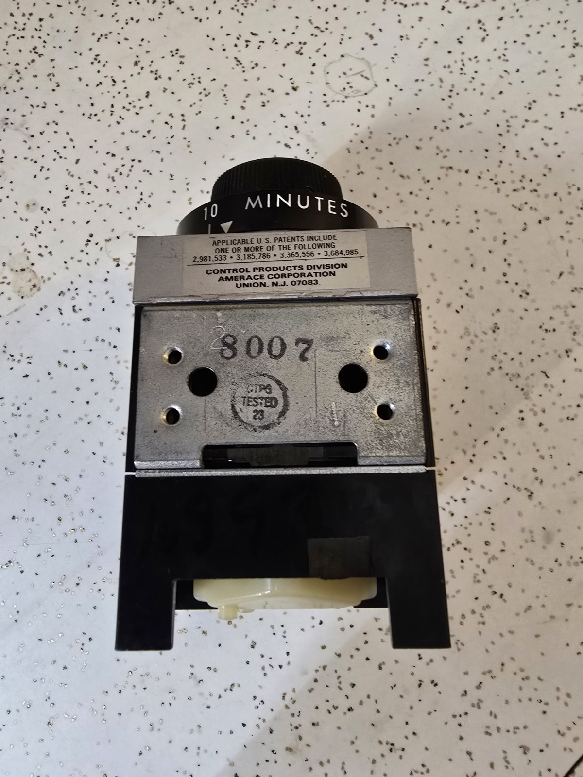 Agastat 7022AF Time Delay Relay 1-10 Minute 120V 60Hz Coil 800A 600VAC