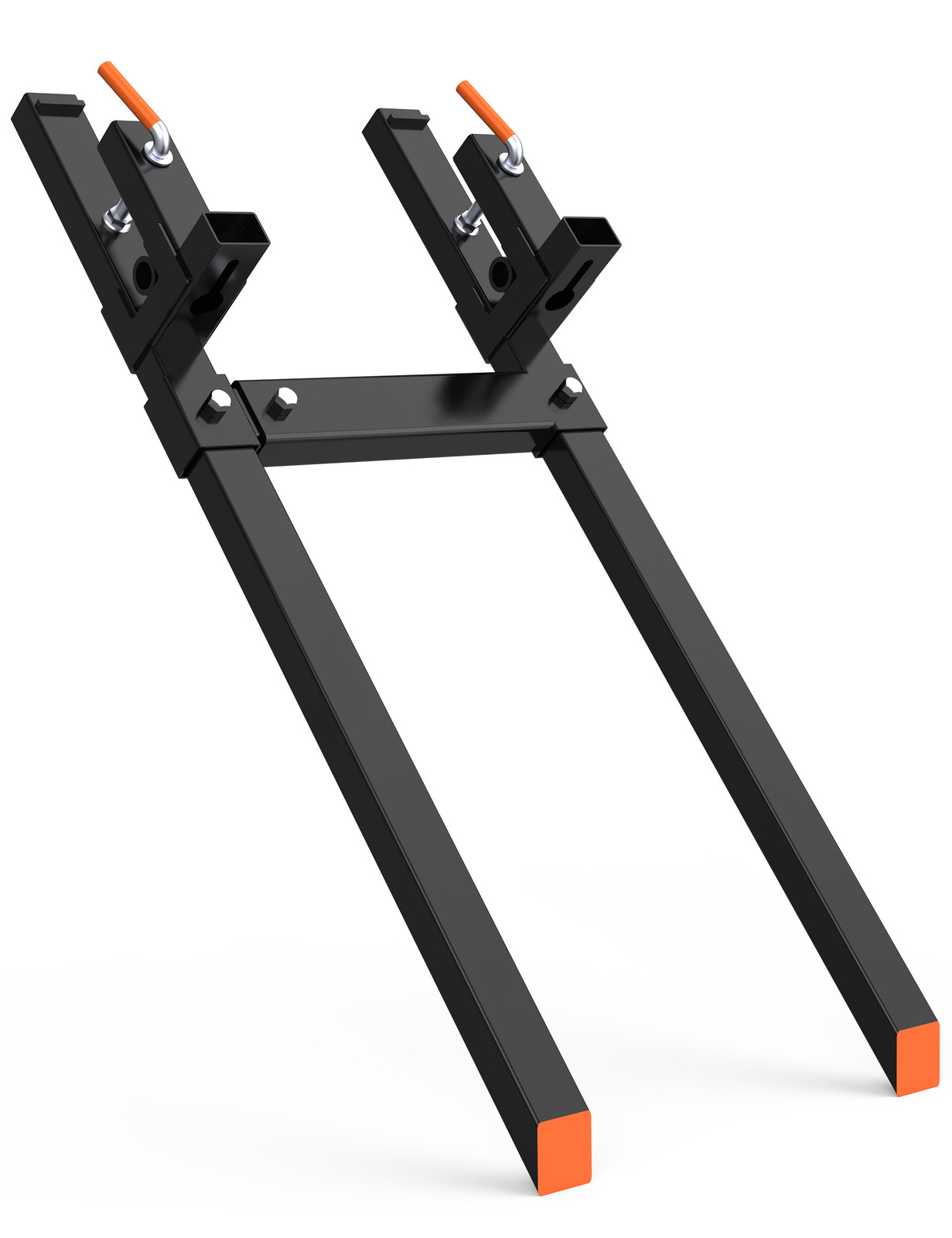 43″/60» Heavy Duty Clamp-On Pallet Forks for Tractor Buckets 2000 lbs/4000 lbs