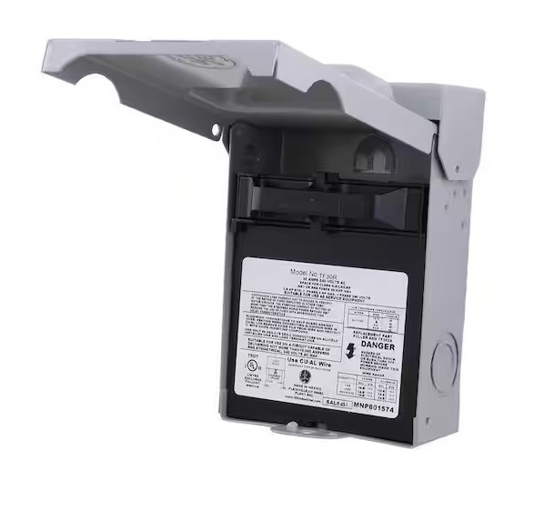 NEW!! GE/ABB 30 Amp 120/240-Volt 240-Watt Fused AC Disconnect – TF30RCP