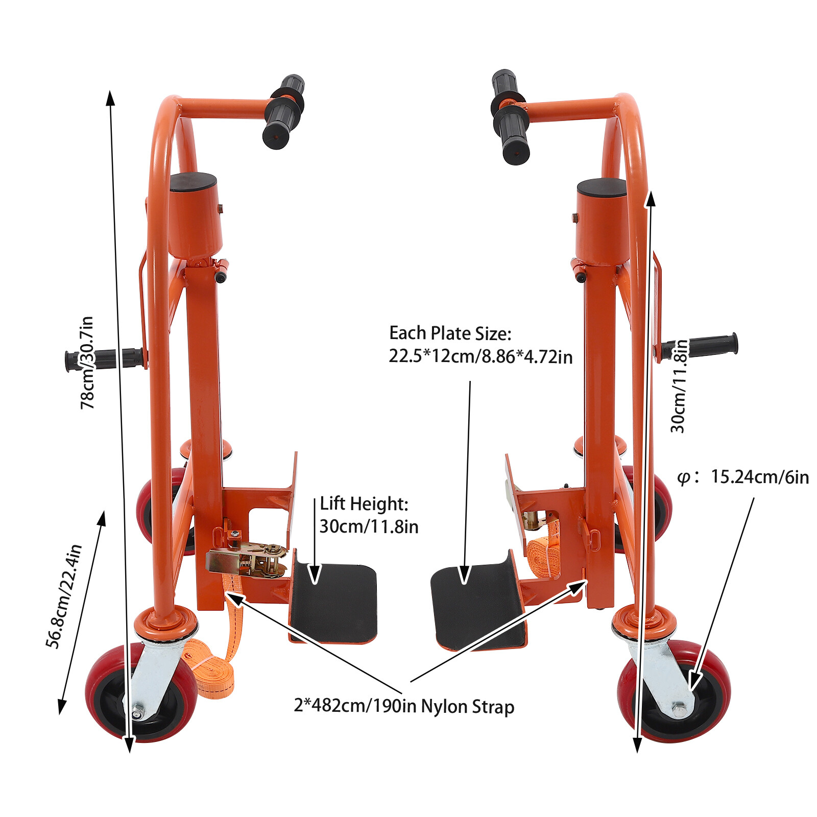 589.67kg/1300lbs Manual Furniture Move Tool Heavy Duty Furniture Handling Mover