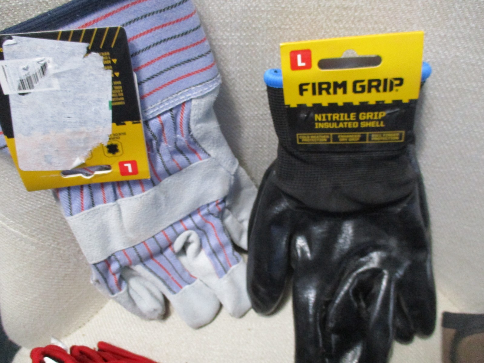 14 Pair Assorted Firm Grip, Husky Large Work Garden Gloves