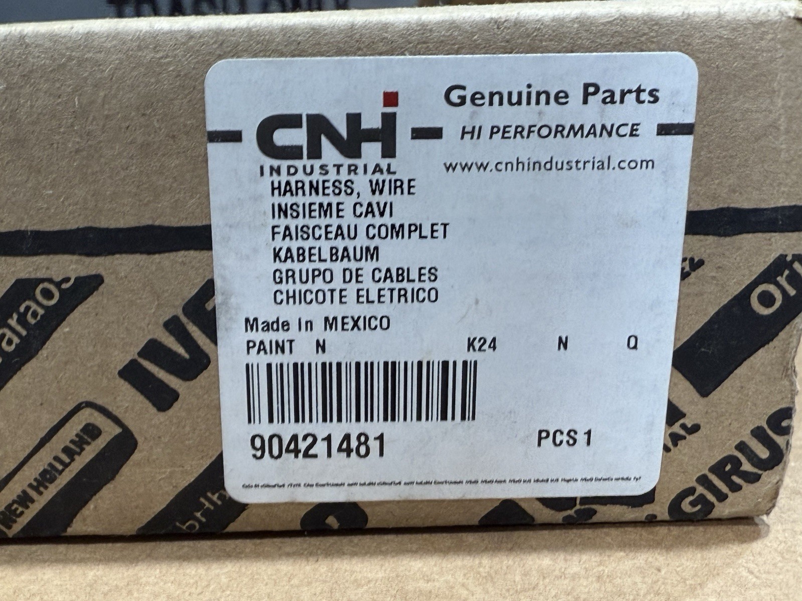 90421481 WIRE HARNESS FOR REAR WHEEL MOTOR FOR – CASE IH TRIDENT 5550 SPRAYER 4B