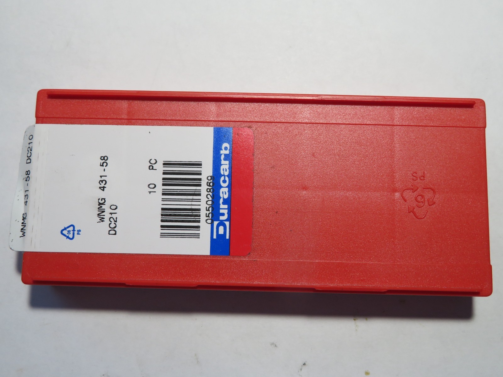 10 pcs DURACARB WNMG 431-58 / 080404-58 Grade DC210 Carbide Inserts ISRAEL