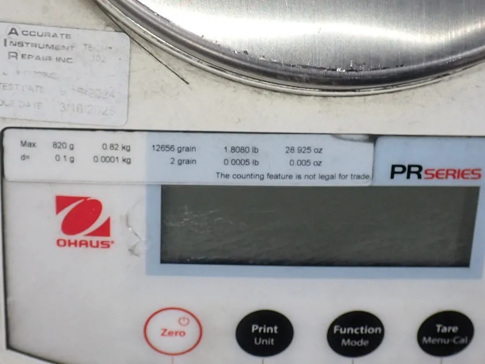 OHAUS CORPORATION PR822N/E SCALE 820 G 04260680203