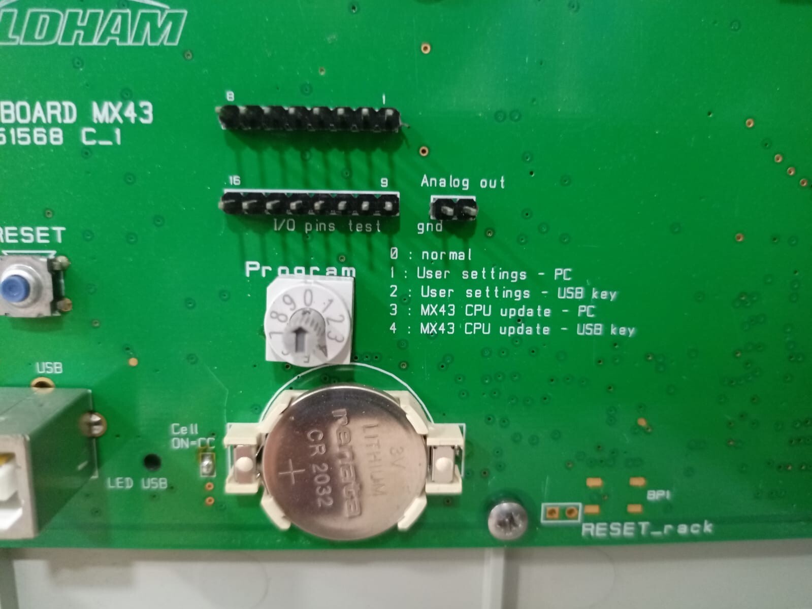 Oldham MX43 Analog And Digital Gas Detection Control Unit- W/O ANY ACCS.
