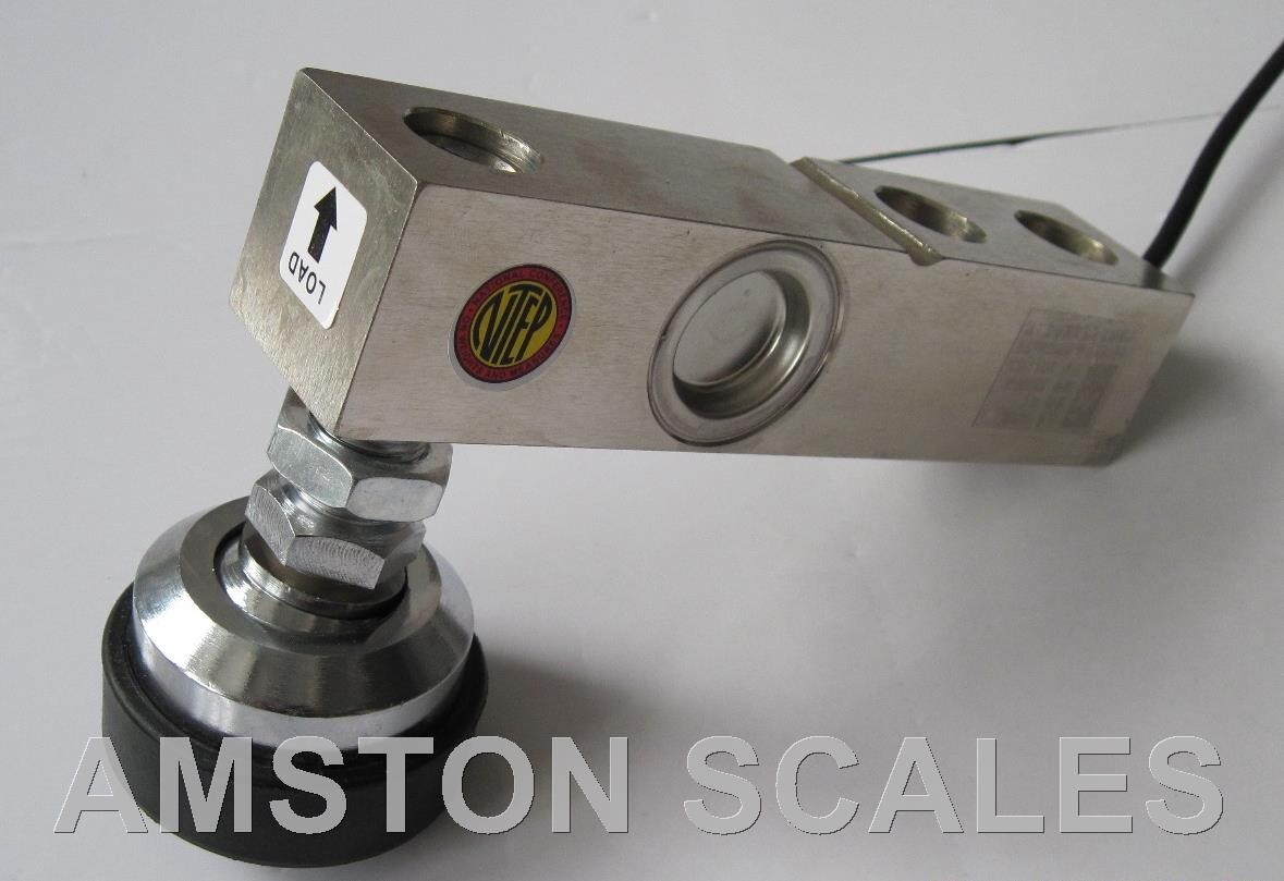 1,000 LB SHEAR BEAM LOAD CELL W/FOOT & SPACER NTEP LEGAL FOR TRADE SCALE SENSOR