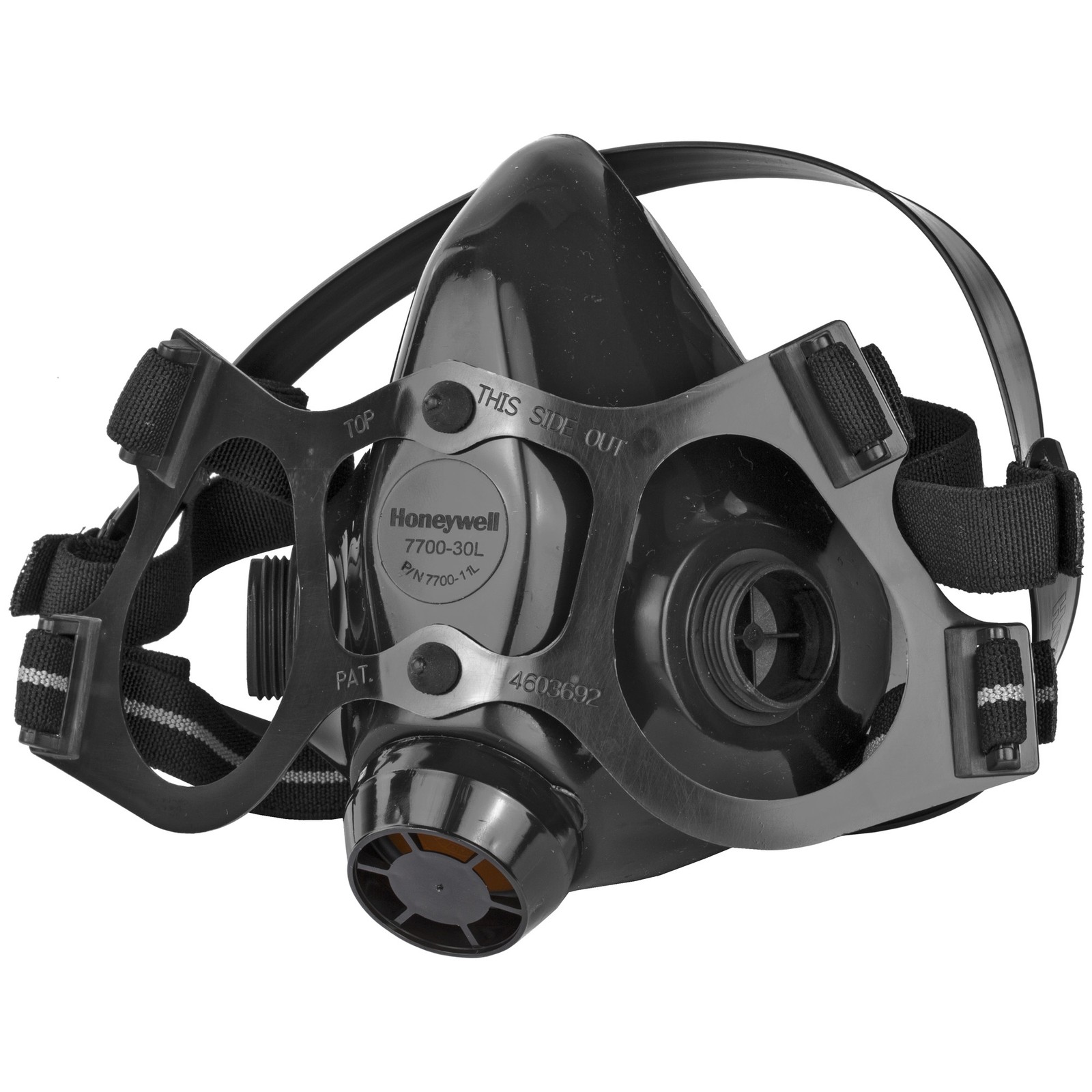 Honeywell Half Mask 7770 Series Medical Grade Silicone Medium Black 770030M