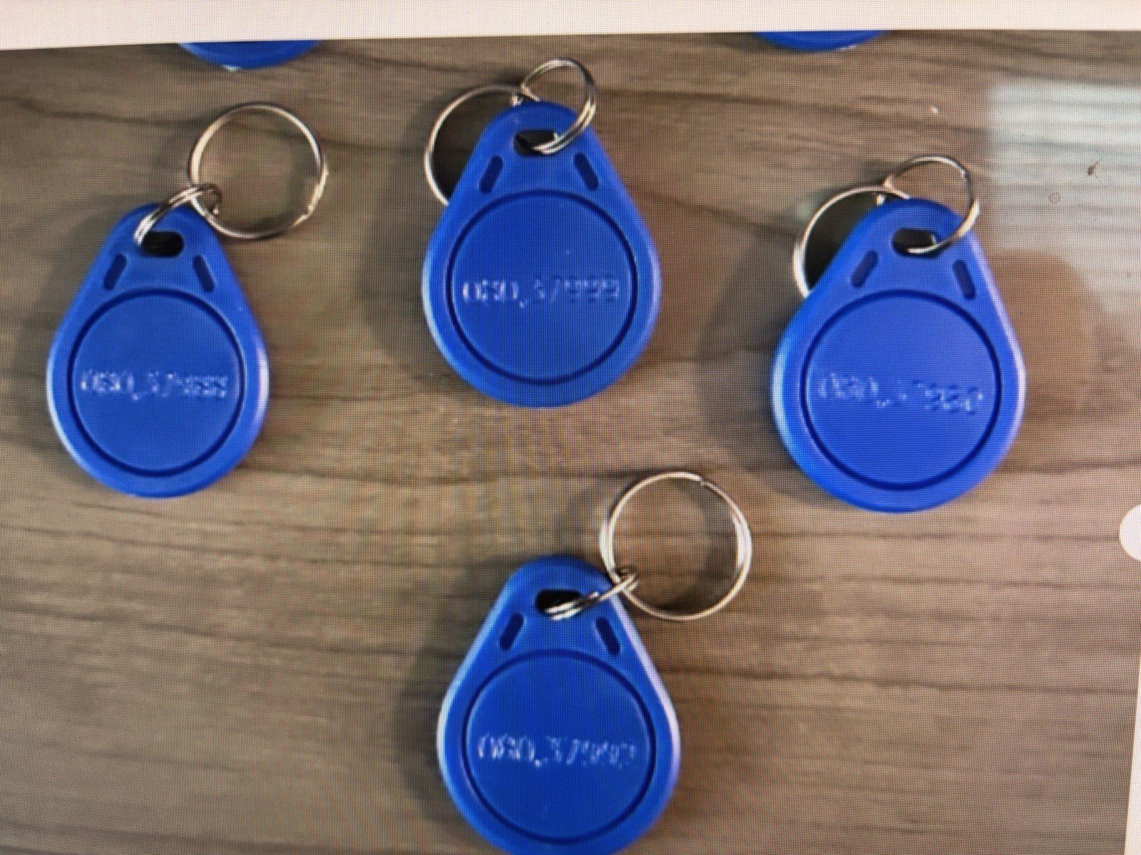 4 Piece HID ProxKey III 1346 Compatible Key Fobs | 26-Bit H10301 125kHz Blue