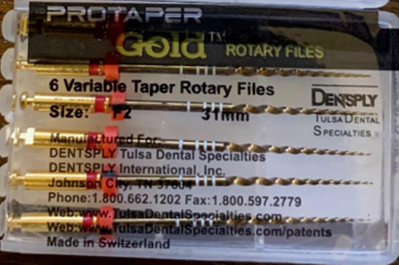 12xDentsply ProTaper Gold Rotary Files F1,F2,F3,S1,S2,SX-F3 6 files/pack