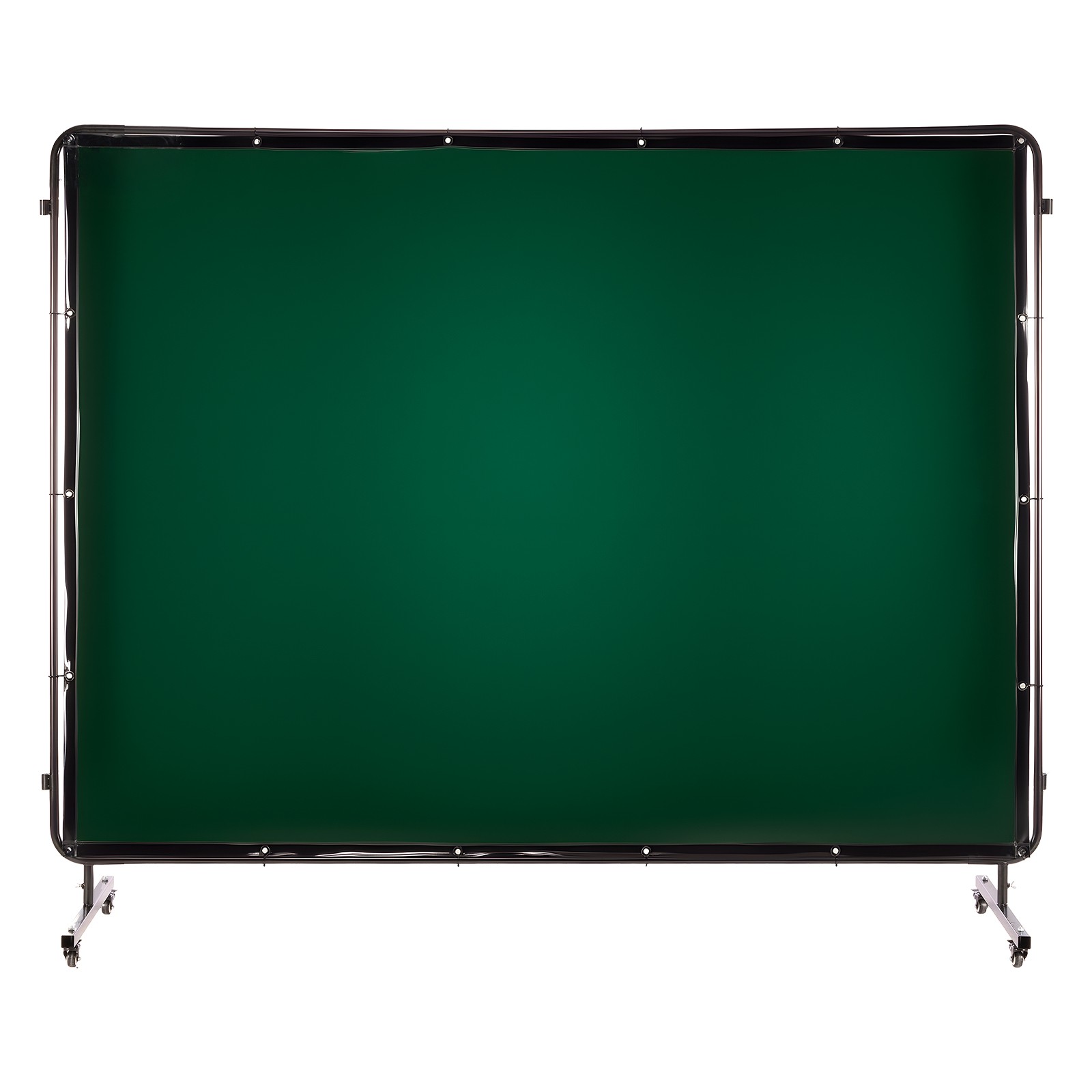 Uimoso 3-Panel Welding Screen with Frame, 6 x 8 FT, Includes 12 Wheels