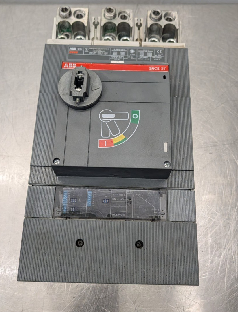 ABB S7H 1000A Circuit Breaker 3P 600V SACE PR211 3A 400v aux S7