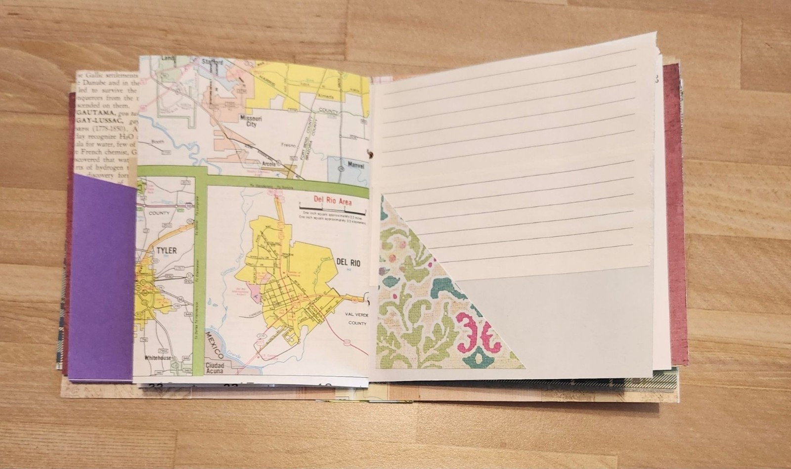 Junk Journal Travel Theme Handmade 54 pages