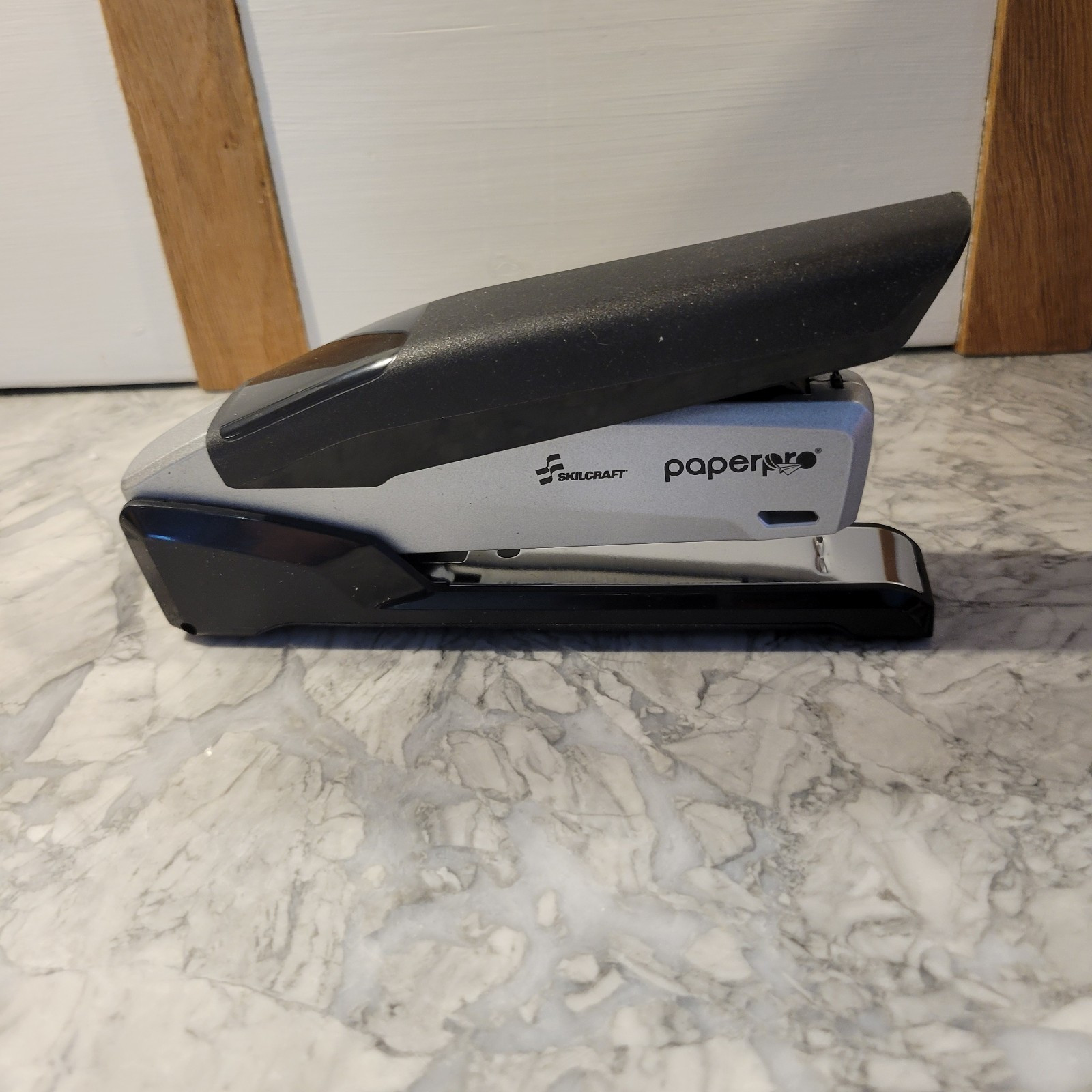 PaperPro inPOWER+ 28 Premium Desktop Stapler, 28-Sheet Capacity, Black/Silver