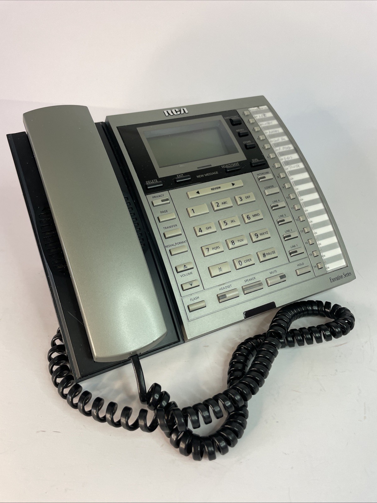 RCA Executive Series 4-Line Phone 25414RE3-A Office Intercom Speakerphone